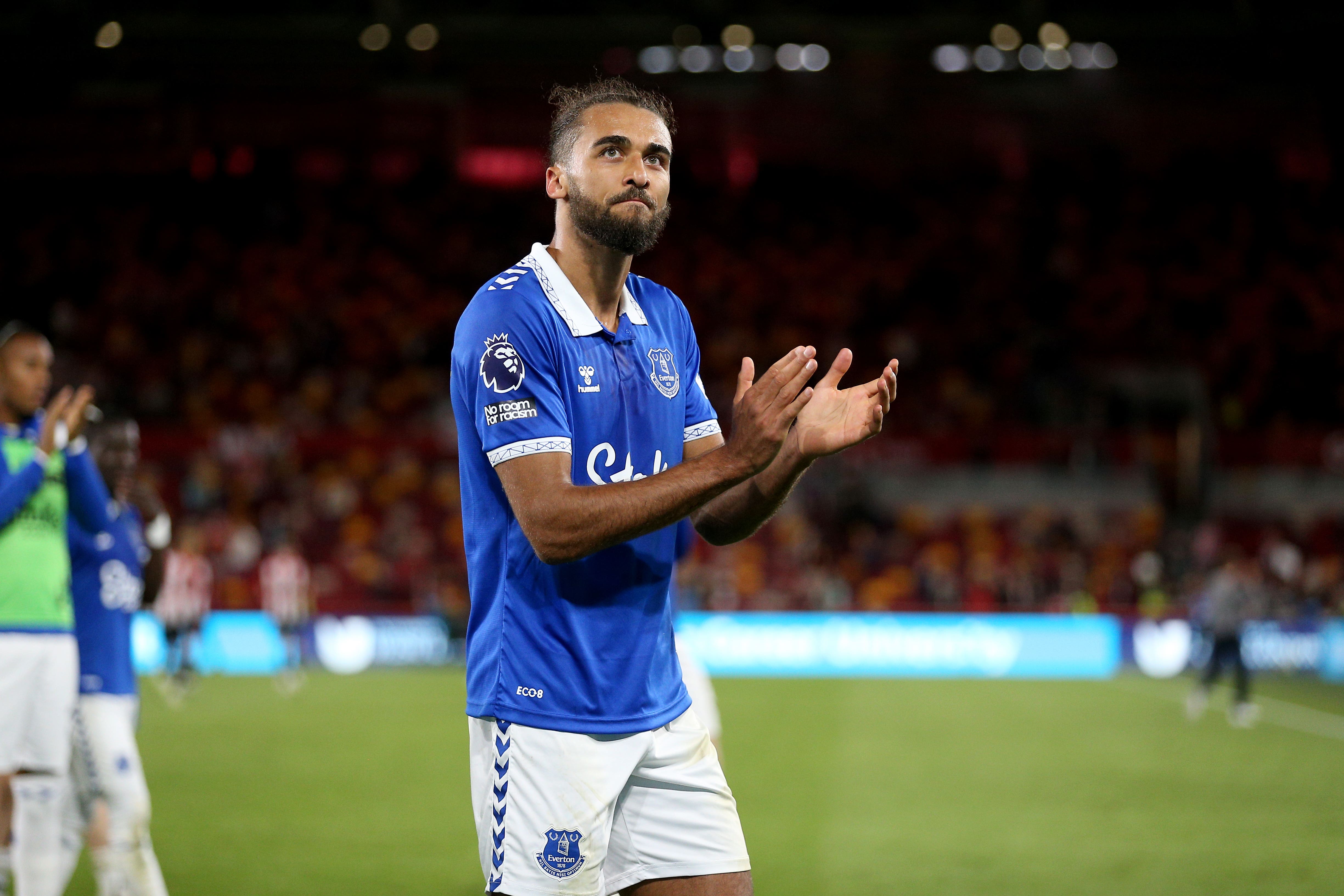 Dominic Calvert-Lewin in action for Everton.