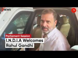 Rahul Gandhi Returns To Parliament Amid Slogans And Jubilation From I.N.D.I.A Bloc