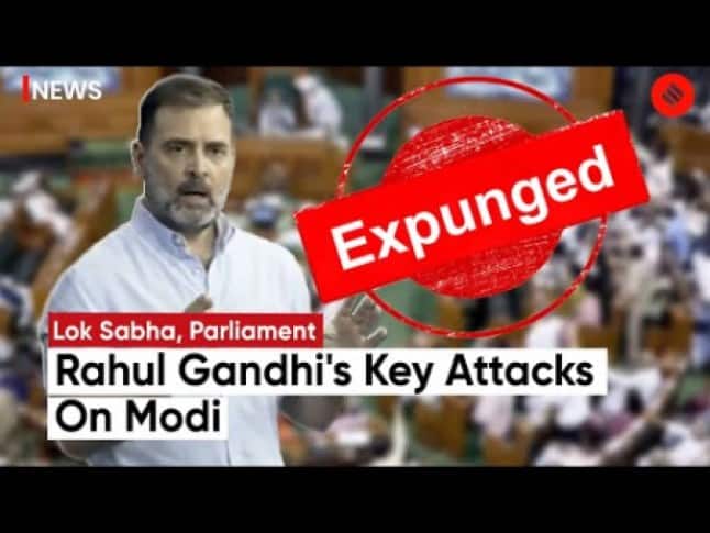 Rahul Gandhi's Speech (Expunged): Rahul Gandhi Launches Back-To-Back Attacks On BJP